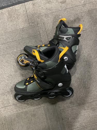 Used K2 F.I.T. 80 BOA Senior Roller Quad Skates Black Senior 10 11614-S000244161
