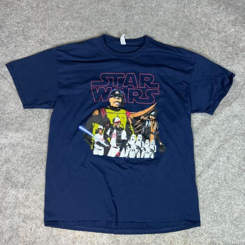 Minnesota Twins Mens Shirt Extra Large Navy Short Sleeve Tee Star Wars Baseball