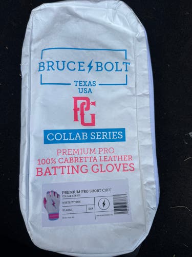 Bruce Bolt x PG XL Batting Gloves Short cuff (New)