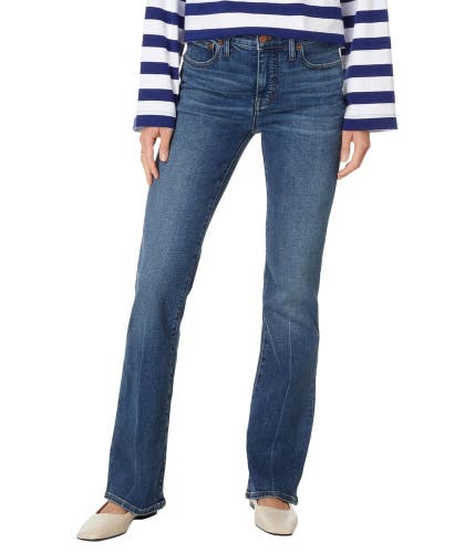 Madewell Kick Out Full Length Jeans Women's 28 Devito Wash Denim Stretch GBO3578