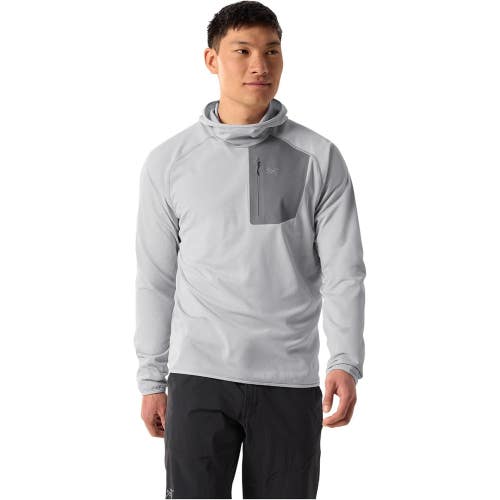 Arc'teryx Delta Hoodie Mens Small Void Gray Fleece Chest Pocket Pullover GBO3580