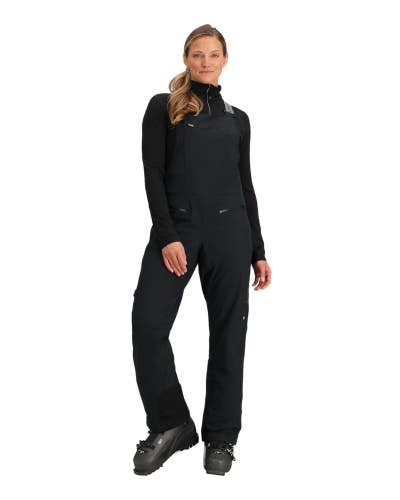 Obermeyer Bliss Bib Pants Women's 4 Black Insulated Waterproof Skiing GBO3538