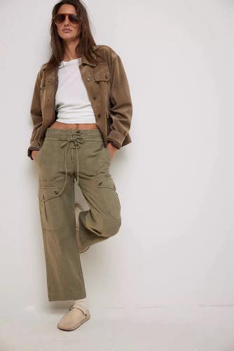 Free People We The Free Park Ave Cargo Pants Women's Large Adventurer GBO3497