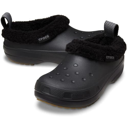 Crocs Classic Lined Shorty 211380-001 Clogs Unisex M8-W10 Black Shoes GBO3478