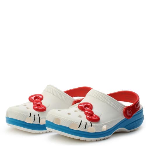 Crocs Hello Kitty Classic 209454-100 Clogs Kids 13 White Comfort Shoes Hawk3385