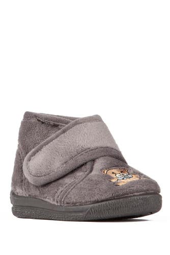 Cienta 133030-24 Boots Toddler US 10 Gray Teddy Bear Print Ankle Bootie Hawk3382