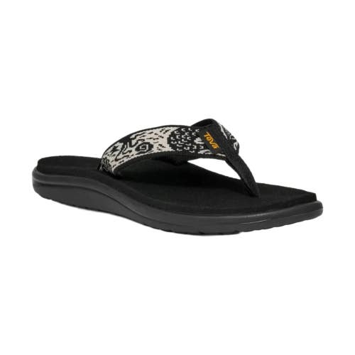 Teva Voya 1019040-SRNBL Sandals Women's US 7 B Sirena Black Flip Flop Hawk3390