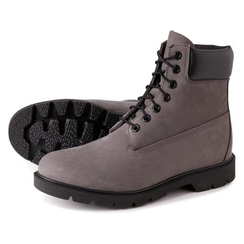 Timberland TB0A64YW033 Men's 11.5 Gray Nubuck 6 Inch Waterproof Boots Hawk3370