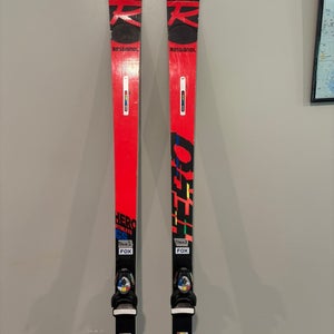 Men's Rossignol Hero FIS GS Pro 193 cm Racing Skis With Bindings Max Din 18 (Used)