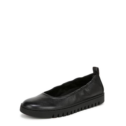 Vionic Uptown J2129L1001 Ballet Flat Women's 7.5M Black Leather Slip On ZOGG3910