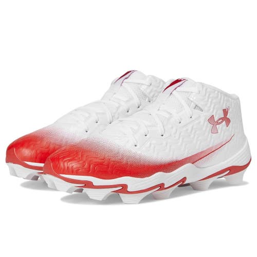 Under Armour Spotlight Hammer 3028207-102 Men's 10 White Football Cleats MEW2506