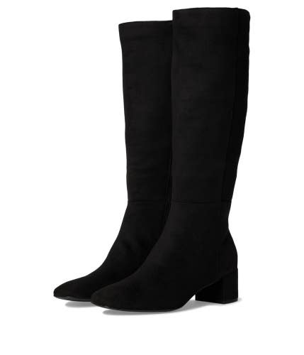 Bandolino Addyson Womens 8 M Black Faux Suede Square Toe Knee-High Boot ZOGG3950