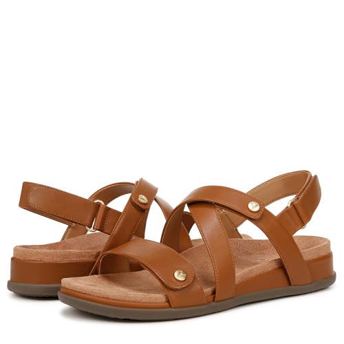 Vionic Cypress J0830L1200 Sandals Women's US 7.5 W Tan Leather Strappy ZOGG3908