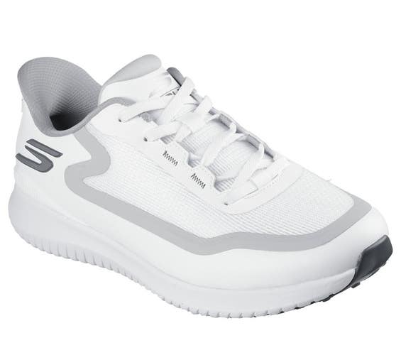 Skechers GO GOLF Flight 214131-WGY Sneaker Men's US 9 W White Golf Shoes LIQ1715