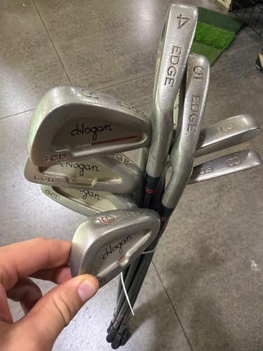 Ben Hogan (Used) Right Handed Men's Stiff Flex Graphite Shaft 8 Pieces Iron Set