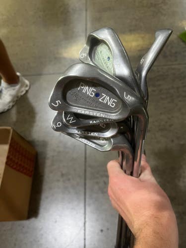 Used Ping ZING BLUE DOT Mens Iron Set RH 4I-SW 11605-S000226470