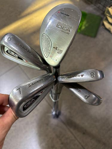 Adams Used Right Handed Men's Regular Flex Steel Shaft Iron Set