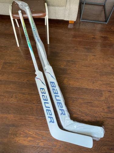 2 pack - Bauer Flylite skinned HL1 Goalie Sticks with trigger grip
