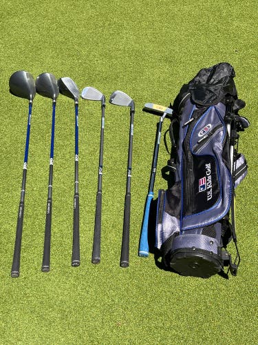LEFTY. 45 US KidsGolf set 6 clubs with bag excellent condition