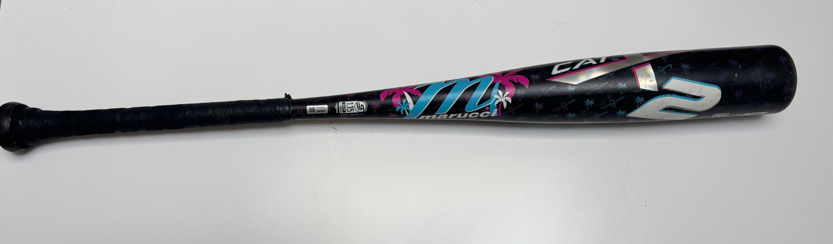 2025 Marucci Cat x 2 Miami Vice USSSA Certified Bat (-10) 20 oz 30" (Used)