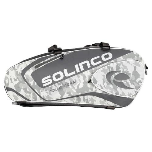 Solinco White Camo 6 Pack Tennis Racquet Bag