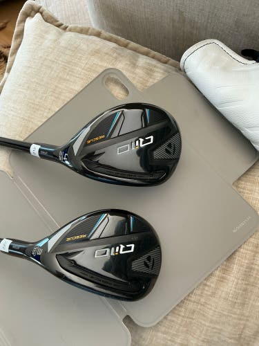 TaylorMade Qi10 Rescue Hybrid Set 3H 19° & 4H 22° Ventus TR Stiff + Headcovers
