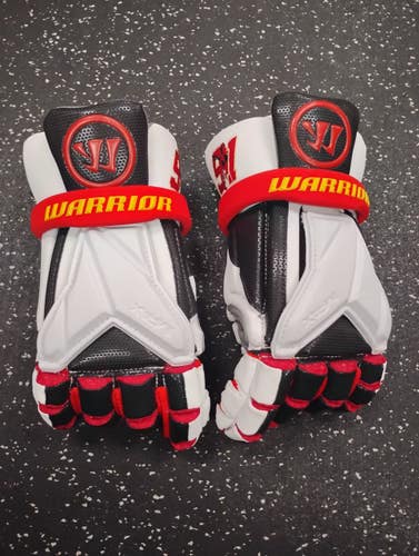 Used Warrior IMPAX Lacrosse Gloves Mens White LG 11849-S000044289