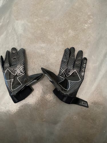 Black XL Adult Under Armour UA Spotlight Gloves (New)