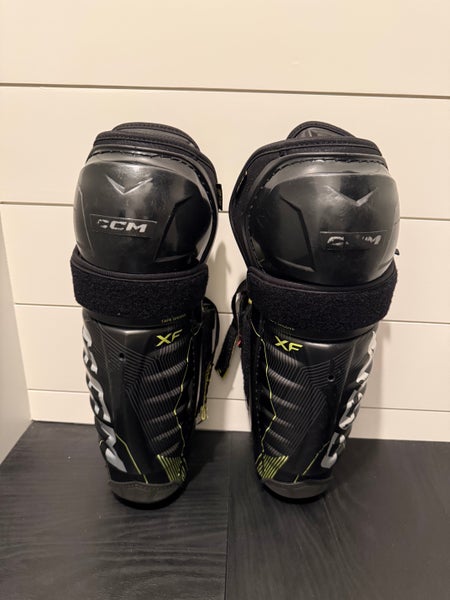 Junior CCM Tacks XF Pro 12" Shin Pads (Used)