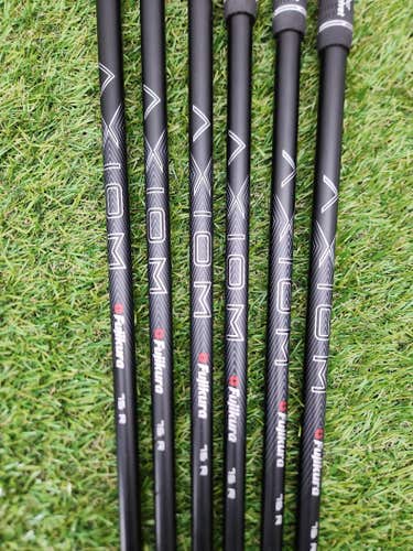 FUJIKURA AXIOM VELOCORE 75 IRON SHAFT SET REGULAR 75G .370 TIP GOOD