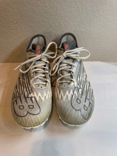 Gray Men's Size M 10.0 (W 11.0) Adult New Balance X3 Low Top Molded Cleats (Used)