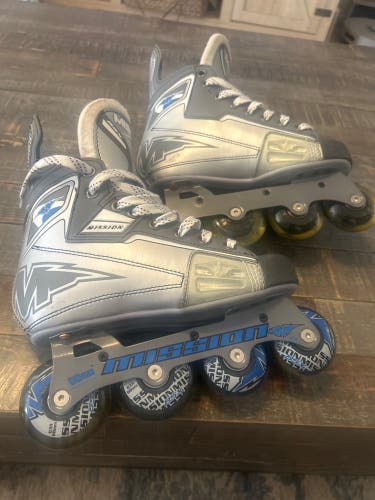 Mission Inline Skates 85X Width Size 3 Used Once
