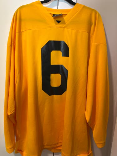 Adult XL yellow practice jersey