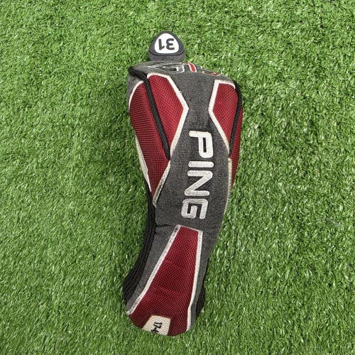 Rare Ping G15 31 7 Hybrid 7H Rescue Headcover Head Cover Gray Red Black GREAT