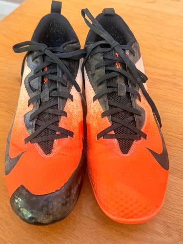 Orange Men's Size M 12.0 (W 13.0) Adult Nike Vapor edge pro 360 Metal Cleats (Used)