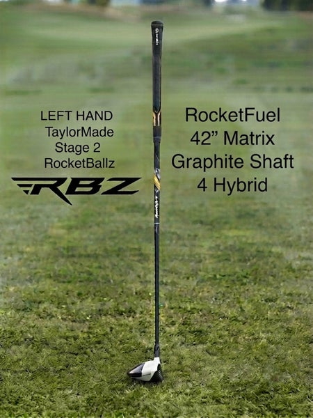 Men's 2013 TaylorMade RocketBallz Stage 2 Left Hand Hybrid Senior(M) Flex 4H Graphite Shaft (Used)