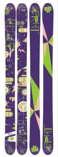 Unisex 2015 Powder 164 cm 4FRNT Arete Skis With Bindings Max Din 13 (Used)