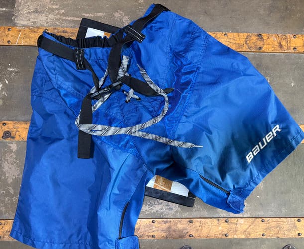 BAUER HOCKEY PANT COVER / SHELL - Junior XL - Royal Blue Color - Like New!!