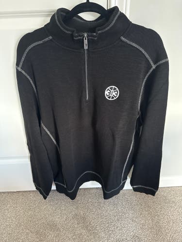 Detroit Pistons Black Men's Large 313 Tommy Bahama 1/4 Zip