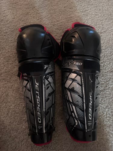 Junior CCM JetSpeed FT350 12" Shin Pads (Used)