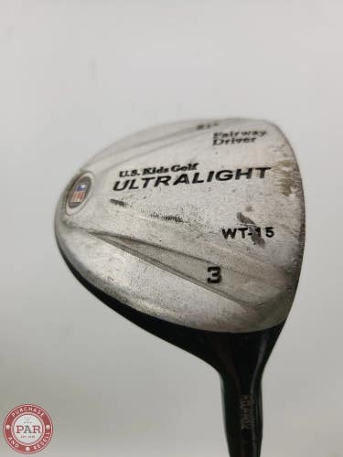US KIDS GOLF ULTRA LIGHT 54" 3 WOOD 21* JUNIOR (KIDS 50"-52" TALL) FAIR
