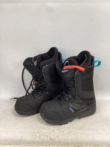 Used Burton INVADERS Womens Snowboard Boots Black Senior 8.5 11851-S000052237