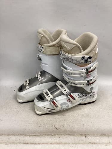 Used Rossignol 50 SENSOR Womens DH Ski Boot White 265 MP - M08.5 - W09.5 11851-S000052236