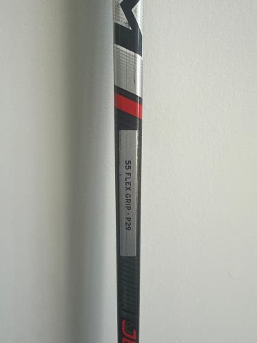 Intermediate CCM JetSpeed FT6 Team Right Handed Hockey Stick P29 55 Flex Pro Stock (Used)