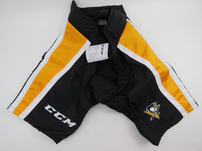 CCM Pittsburgh Penguins NHL Pro Stock Hockey Player Girdle Pant Shell Medium 9K