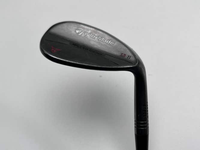 TaylorMade Milled Grind Black Lob Wedge LW 58* 11 Bounce SB-Grind DG RH