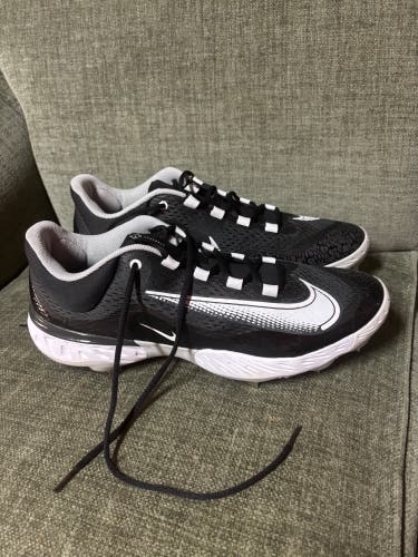 Black Men's Size M 14.0 (W 15.0) Adult Nike Nike alpha huarache elite 4 Low Top Metal (New)