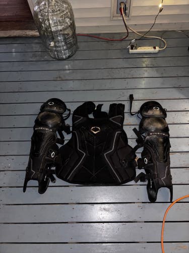 Black EvoShield Catcher's Set (Used)