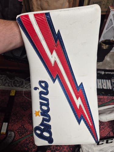 Brian's Iconik Pro Stock Goalie blocker custom graphic