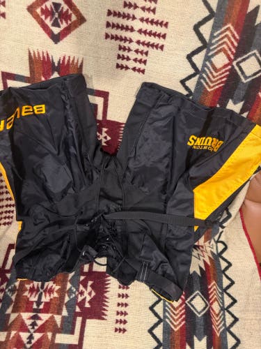 Boston bruins centennial Black Large Bauer Nexus Pant Shell Pro Stock (New)